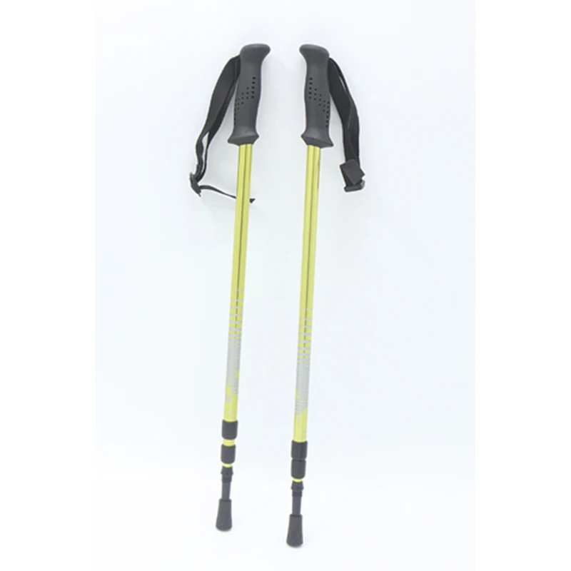 Foldable Hiking Walking Stick Trekking Pole Alpenstock Anti-shock Anti-skid 