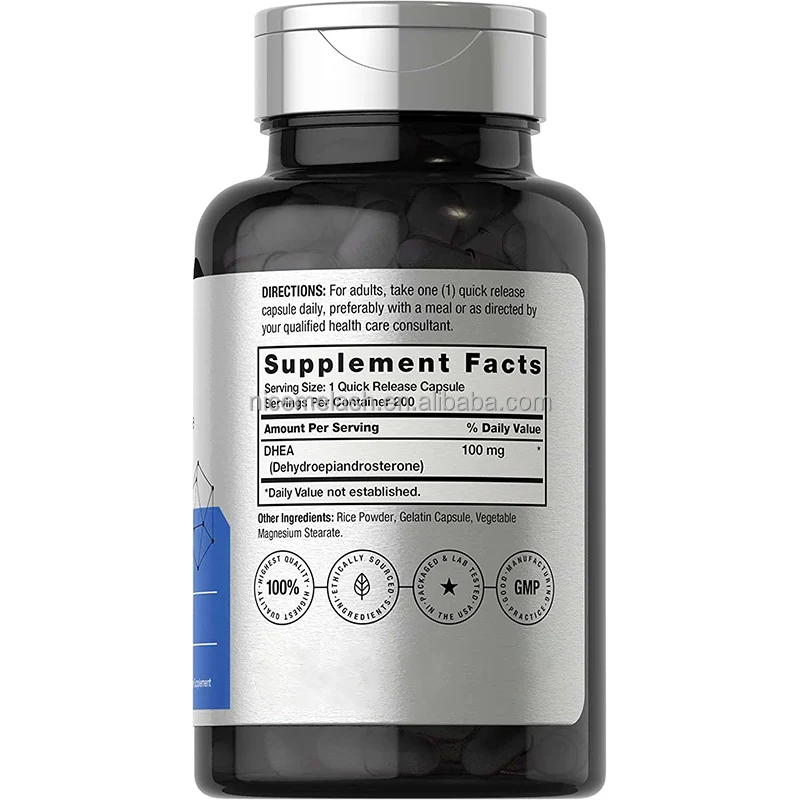 Dhea Capsules 50mg For Women & Muscle Building Pills For Men Supports