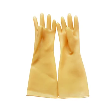 China Wholesale Extra Long Latex Household Natural Rubber Cleaning Non Slip Acid and Alkali Resistant Industrial Safety Gloves