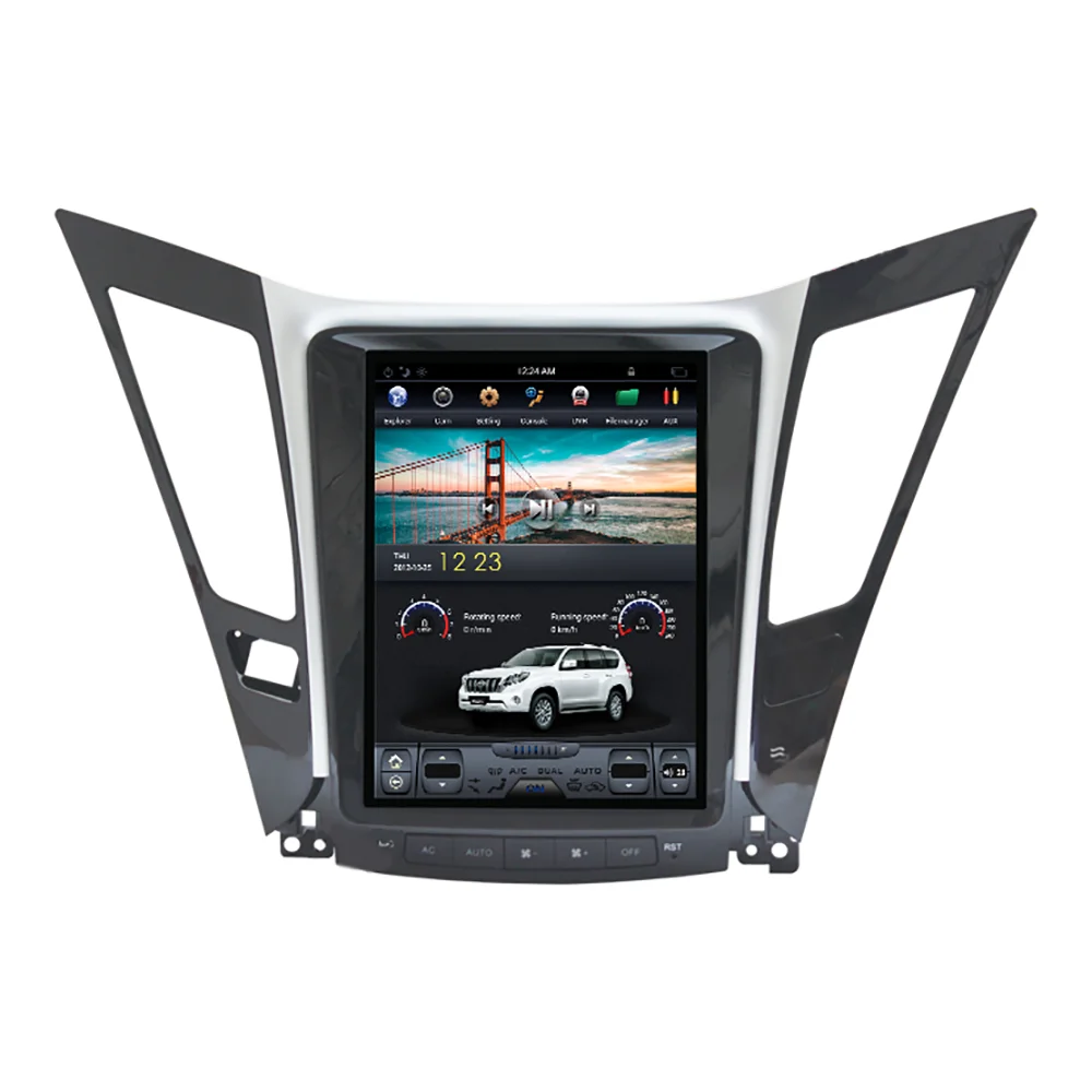 9.7'' Car Video Monitoring System Car Tv Screen Dvd Player Vehicle Motorcycle Tracking Device for Hyundai Sonata 8