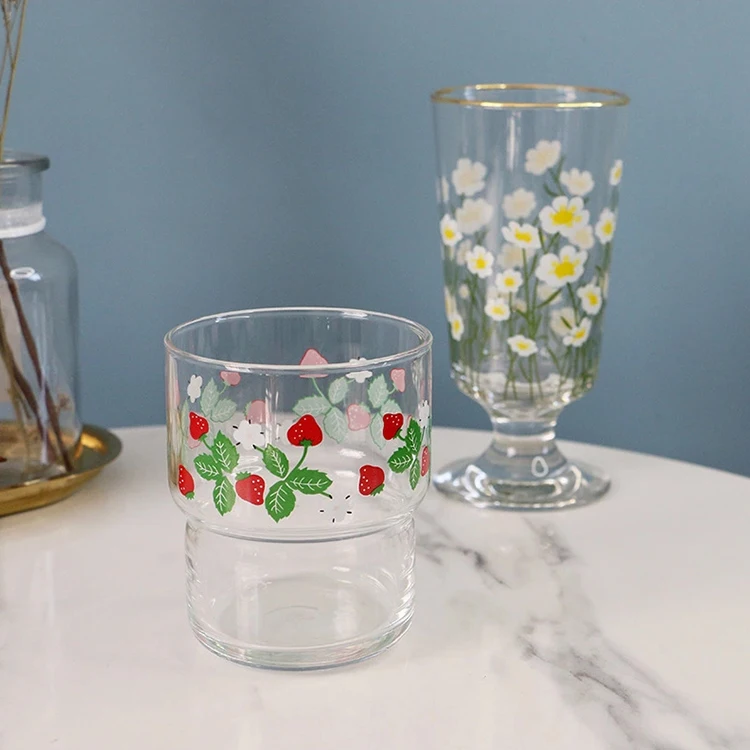 Summer glass ice cream sundae Ice cream cup milkshake drinking glasses cold drinks for home and party.