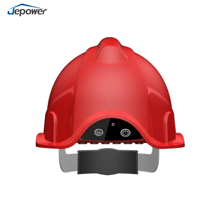 PMMP AI Smart GPS Wifi Video Call Camera SOS Alarm Headlight Safety Hard Hat with Led Light   Helmets Hard Hat Built in Camera