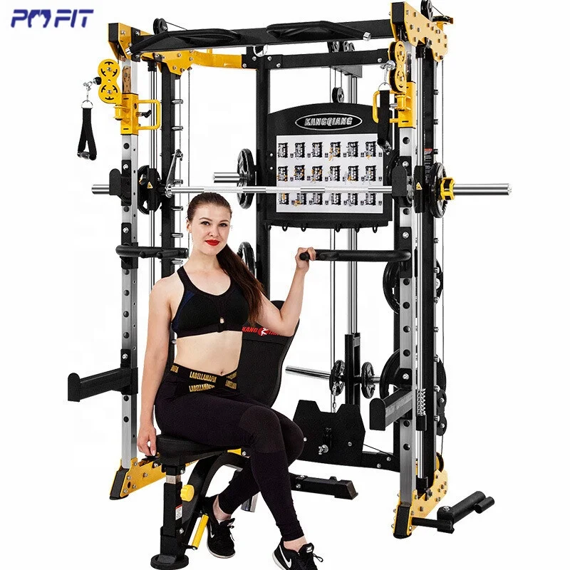 Home Gym Smith Machine with Cables - Versatile Training