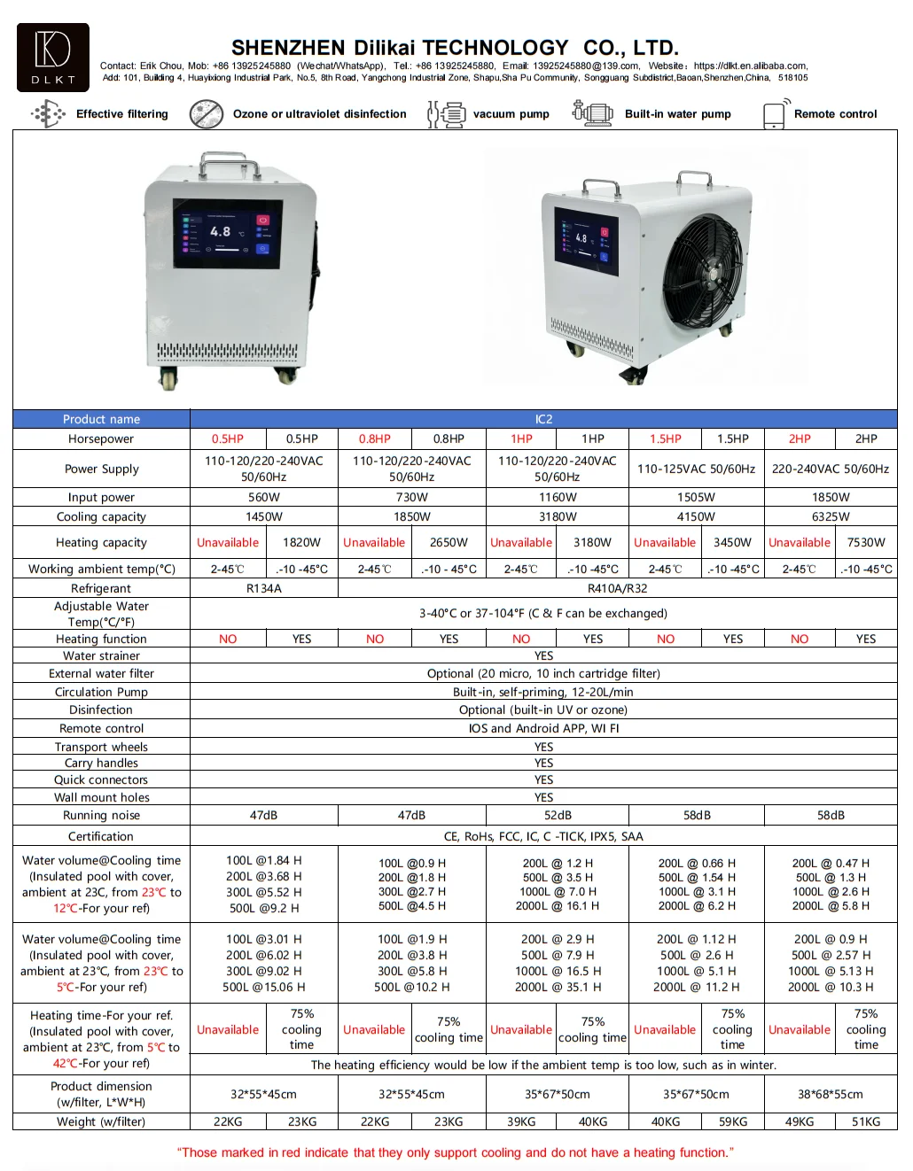 High-quality Ice Bath Chiller, 110 V, 900 W - detail 6