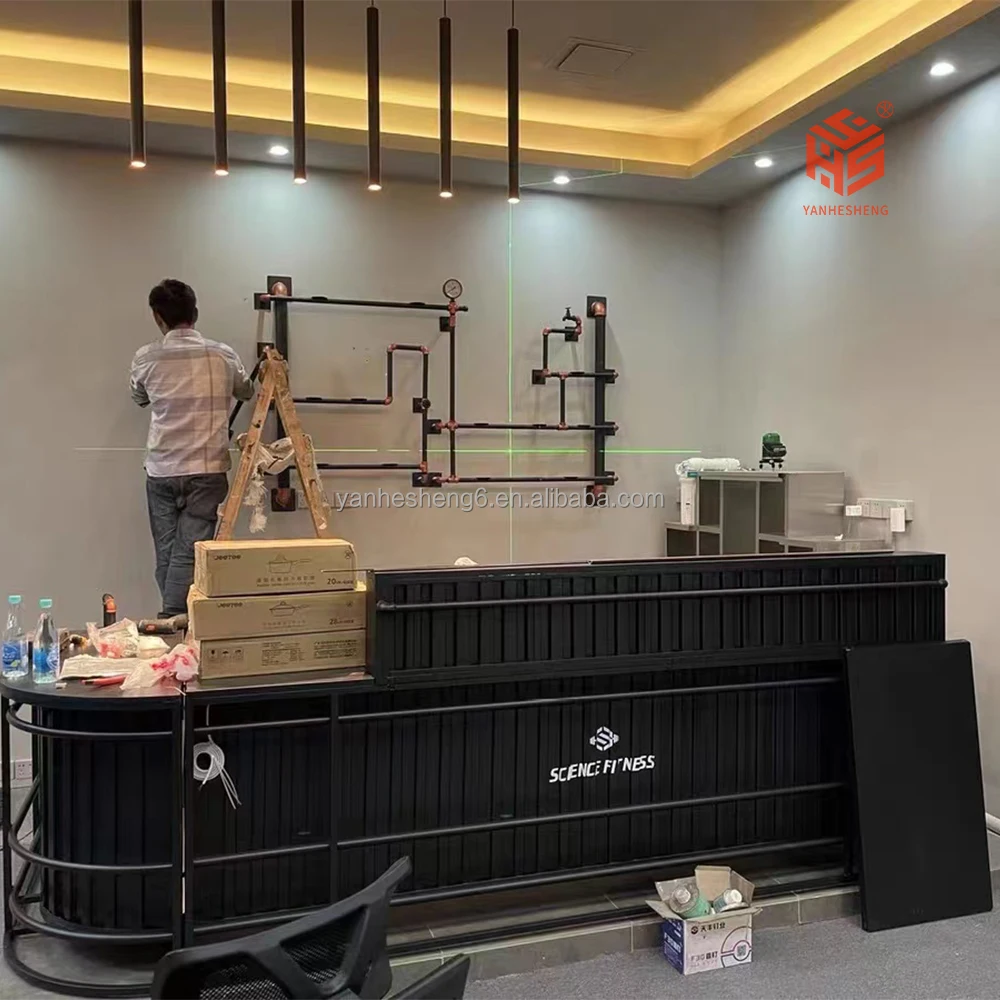 Nail Bar Furniture Oem Marble Counter Mini Led Furnitures Led Table And