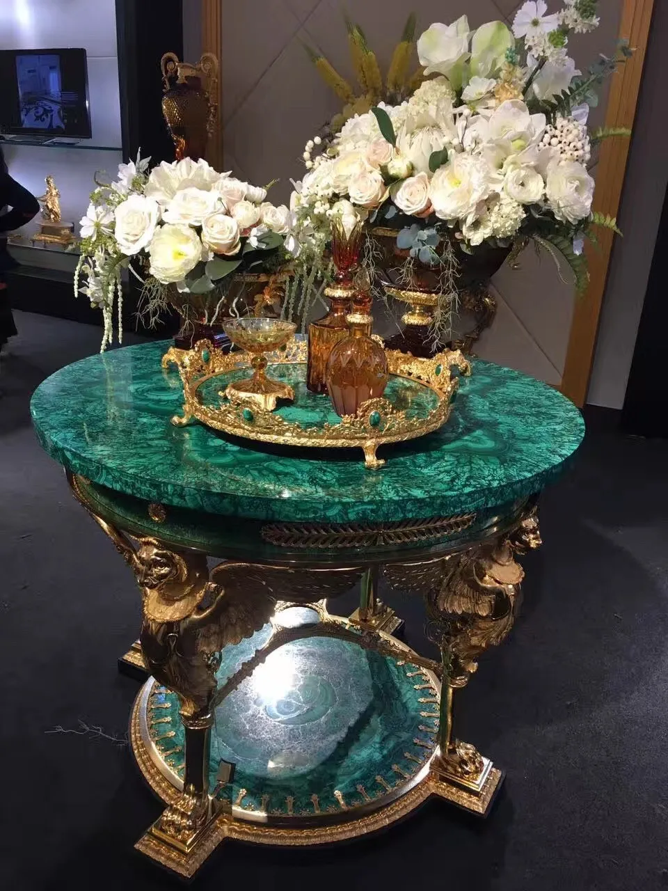 半貴石マラカイトテーブルグリーン大理石テーブルトップ| Alibaba.com