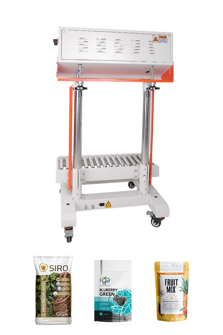 QLF-700A Semi-automatic High Speed Single Side Heating Packaging Rice Grain Fertilizer Large Bag Continuous Sealing Machine manufacture