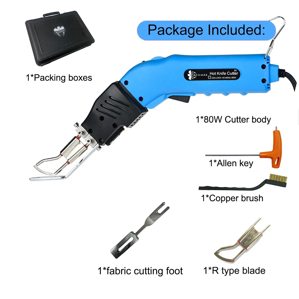 Thermal Cutter Hand Held Electric Hot Knife Heat Cutter Foam Thermal  Cutting Tools Non-Woven Fabric Rope Curtain Heating Knife