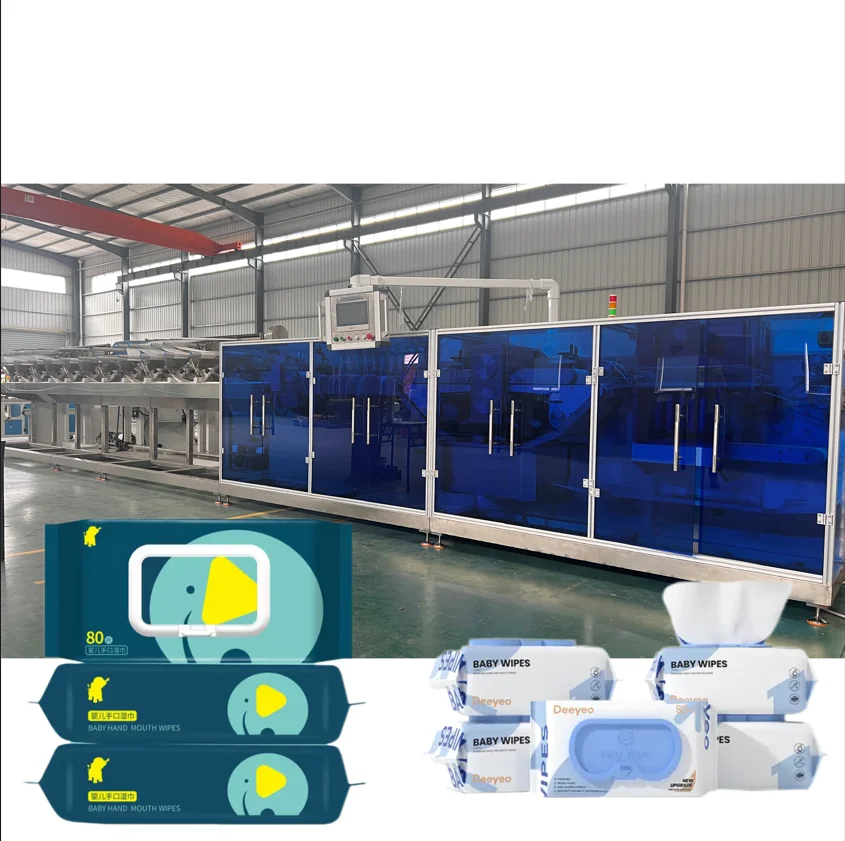 Good Quality Fully Automatic Wet Tissue Manufacturing Machine Baby Wet Wipes Making Machine