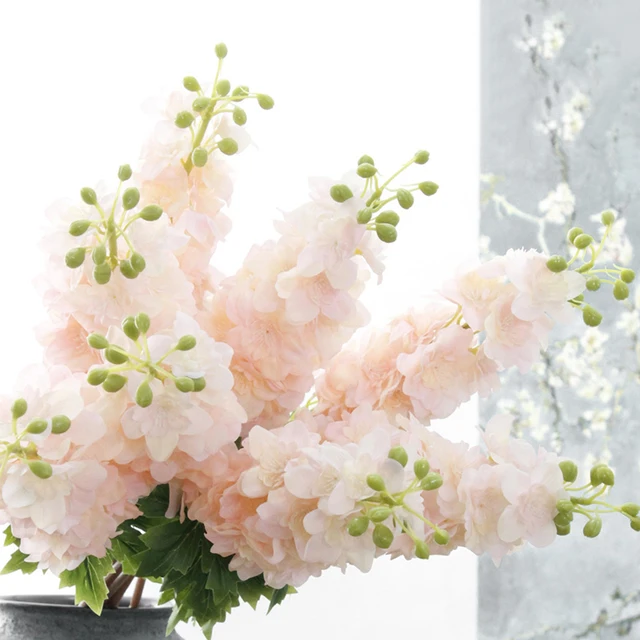 Hot selling high quality real touch delphinium flowers for wedding decor wholesale latex faux flowers