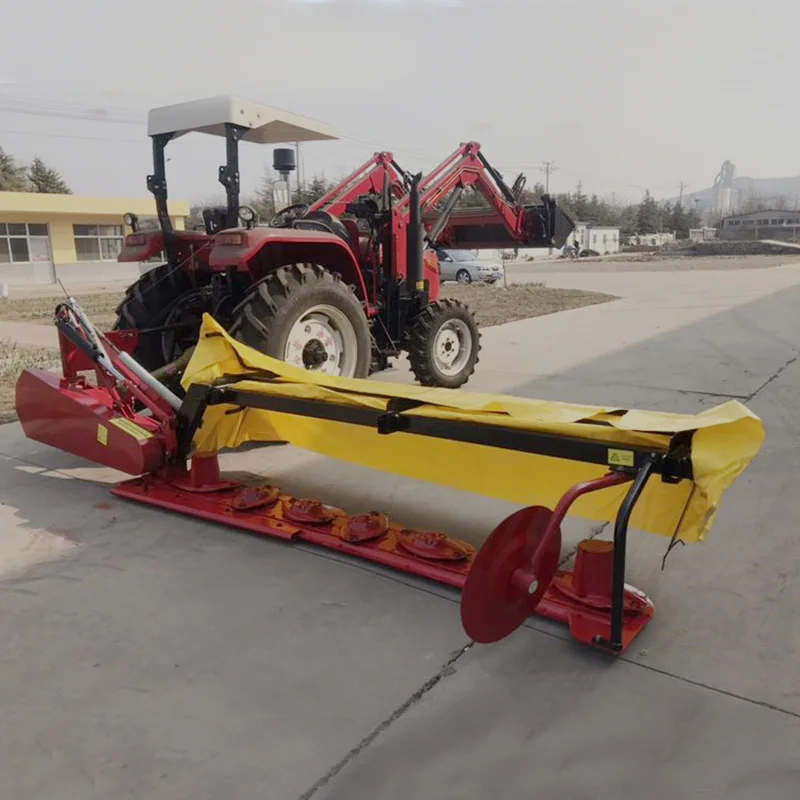 Fast Delivery Factory Sale  Lowest Price 7 Disk  Disc Rotary Mini hay Disk bar Mower Grass Hopper Mower