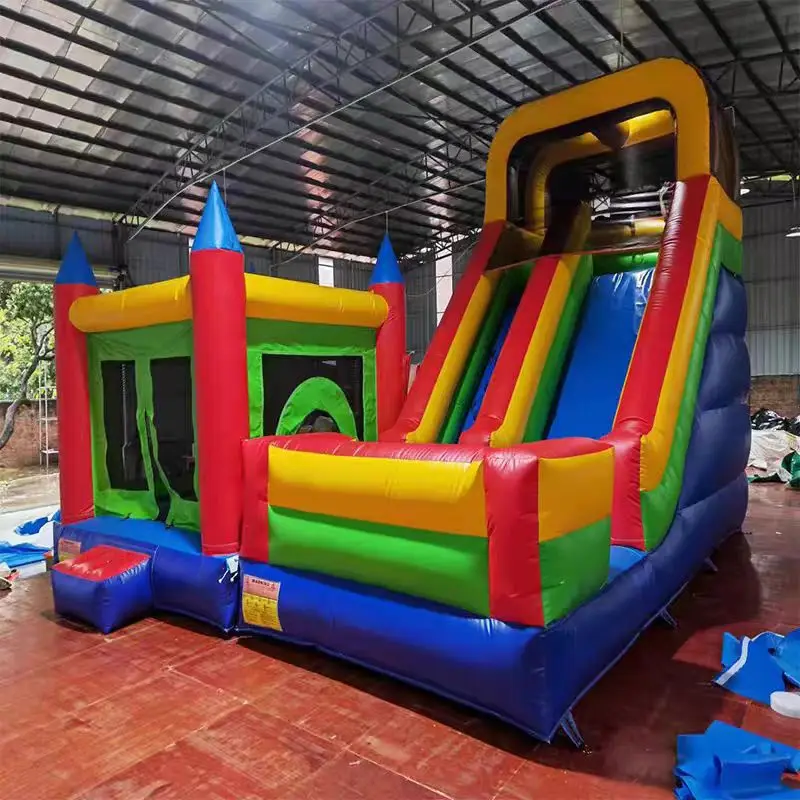 Hot Sale Small PVC Inflatable Bouncer Castle Indoor Game Combo with Jumping and Sliding for Kids' Party Outdoor Fun!