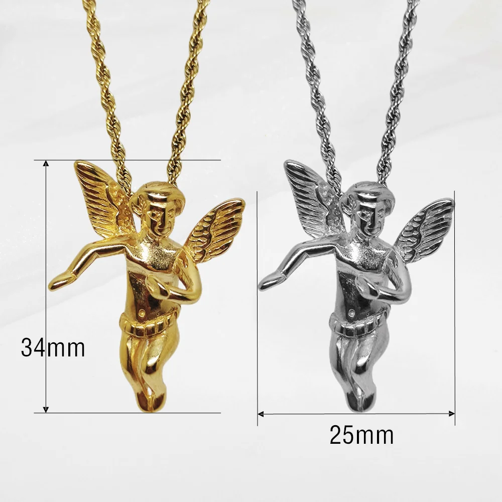 Retro Huge Chunky Gold Angel Flower Violin Mask Harp Bird selling Charm Necklace *Z27