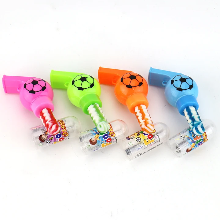 Football whistle candy toy