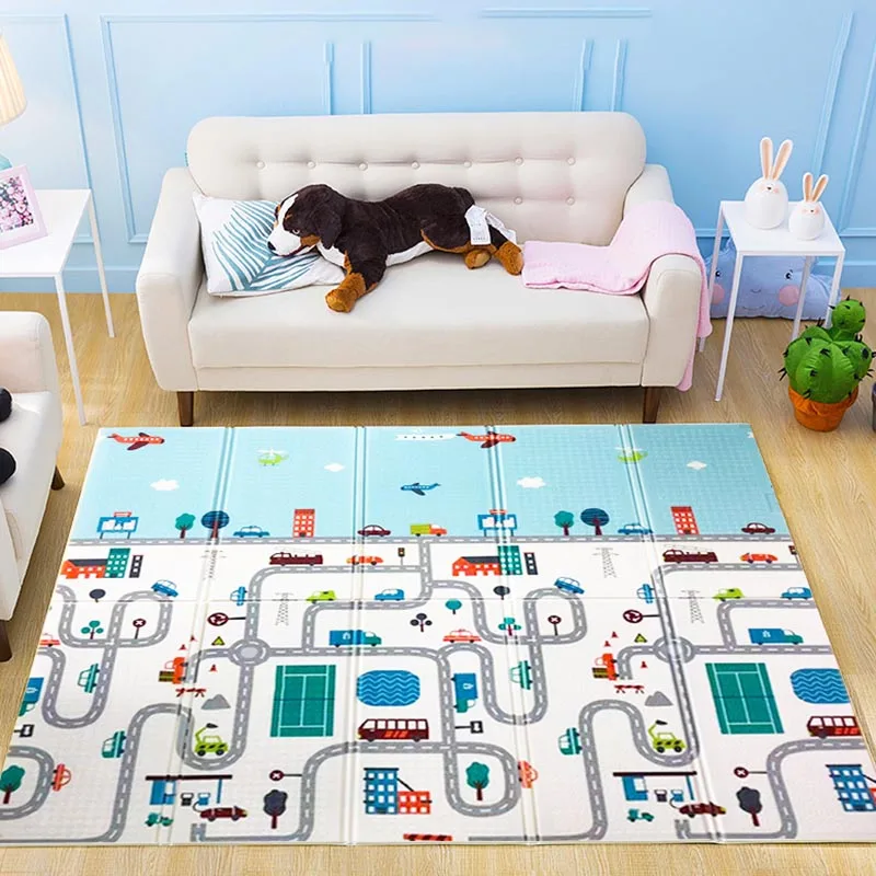 Manufacturer Wholesale Colorful Xpe Folding Kids Mat Baby Play Mat With