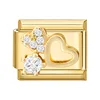 Heart on gold background gold