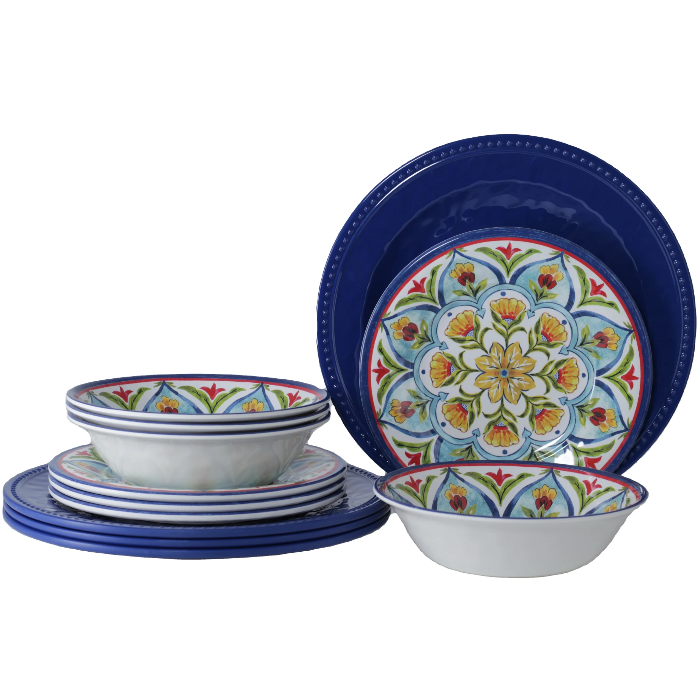 Vintage Style Luxurious Melamine Dinnerware Custom Melamine Plates  Dinnerware Sets Melamine Dinner Plates