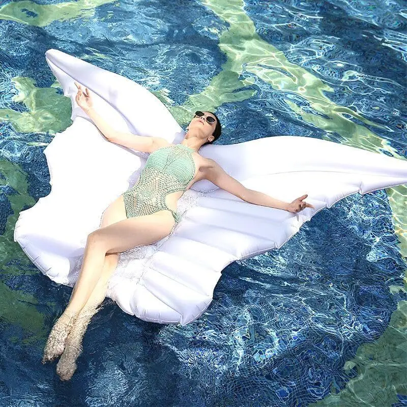 Factory in Stock Angel Wings Inflatable Floating Bed Floating Row Water Floating Air Cushion Floating Boat