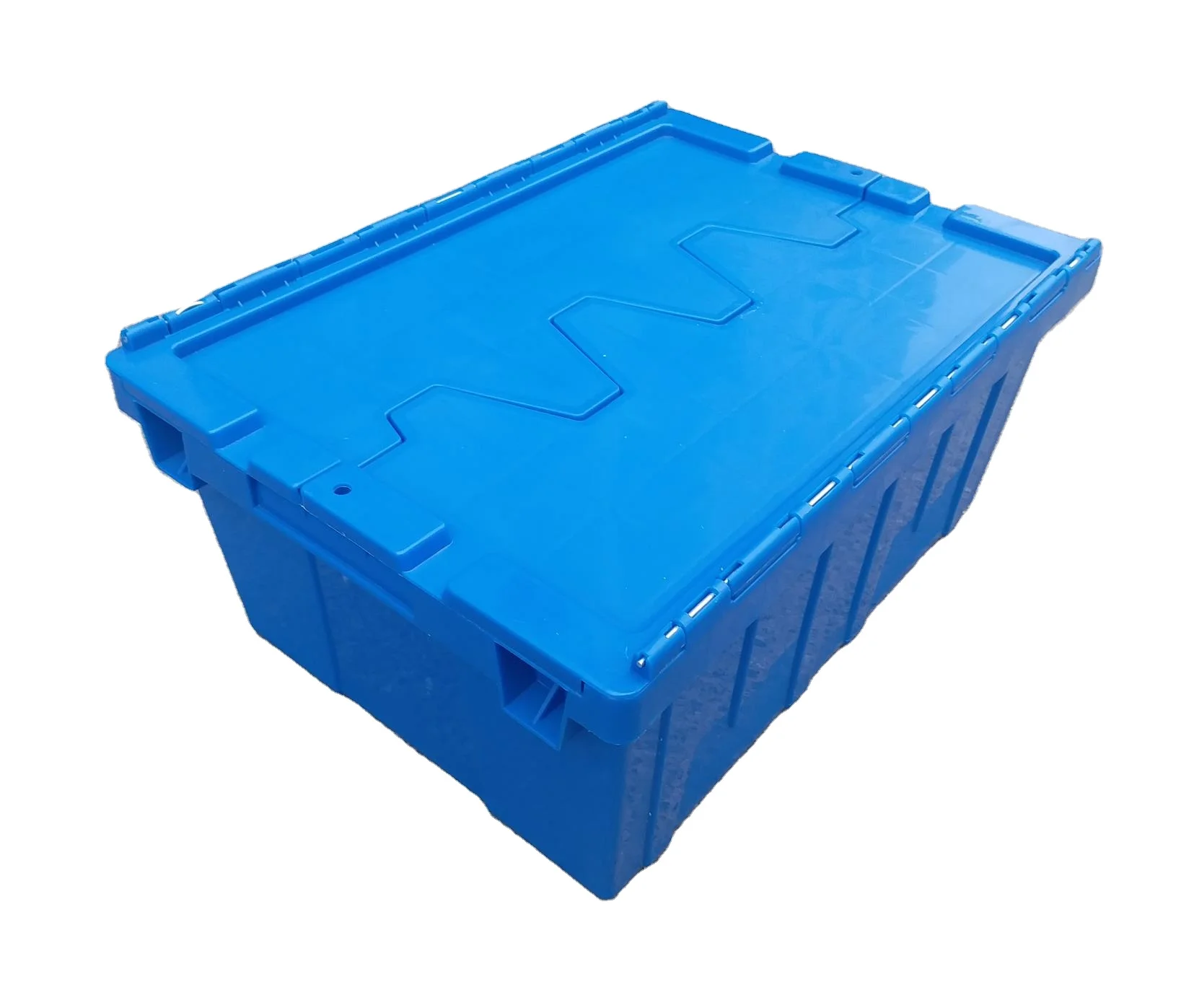 Heavy Duty Plastic Storage Boxes with Attached Lid