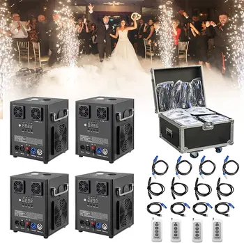 High Power Large 750W Cold Spark Machine Wireless Remote DMX Firework Fountain for Wedding Party Stage FX
