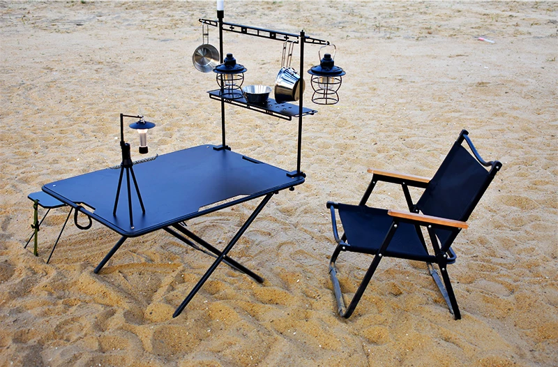 Outdoor Camping Desktop Storage Light Rack Camping Shelf Storage ...