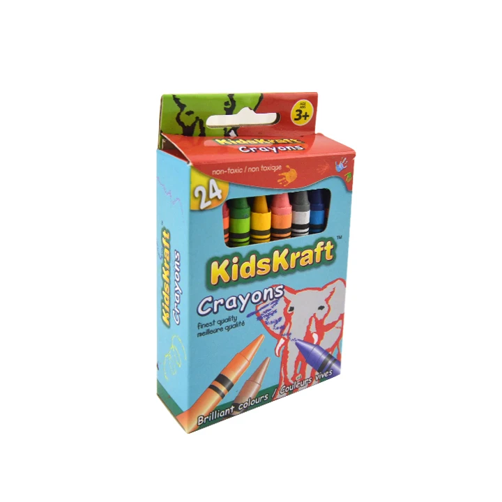 24 Scatole Di Pastelli A Cera Per Bambini, 192 Pezzi Totali, 8 Colori Vivaci, Confezione Regalo Per Feste E Scuola - 4