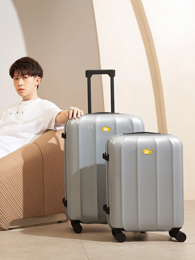 Mgob Pc Material 20inch Classic Patent Luggage Case With Small Bag