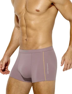 Summer Breathable Skin Friendly Boys Boxer Panties Men Underwear Solid Color Underpants 95% Cotton Boxer Briefs