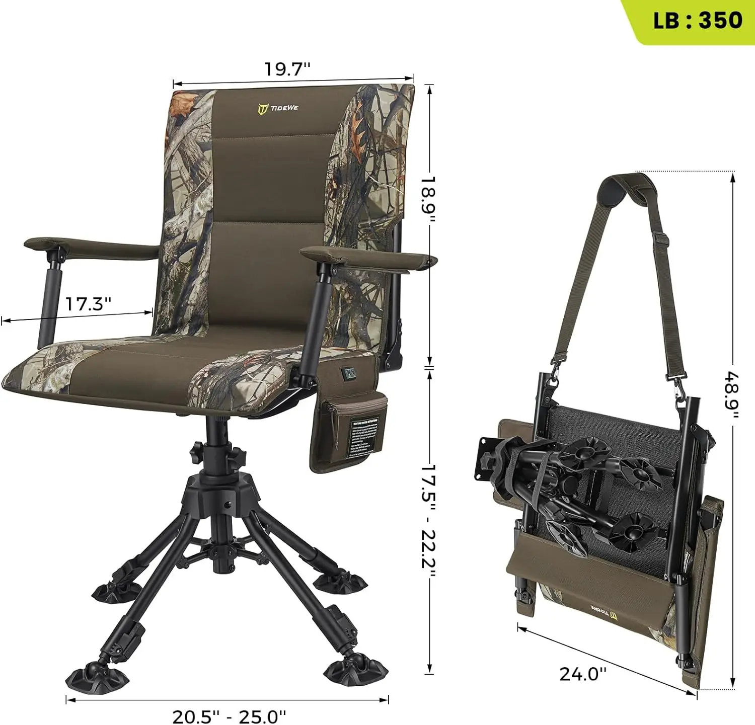 360 Degree Silent Swivel Blind Folding Chairs Heated Hunting Blind Chair Buy Heated Hunting