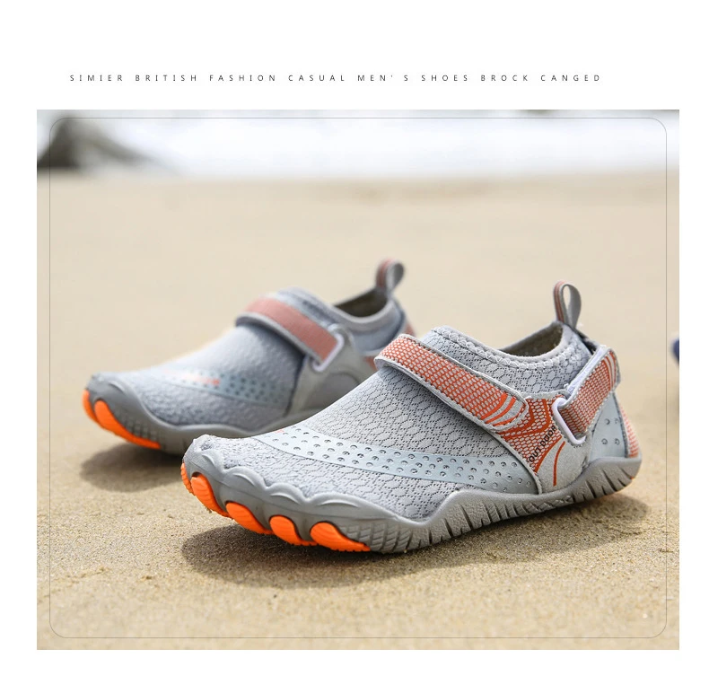 Children Anti Slip 5 Fingers Wading Shoes Beach Aqua Shoes Quick Dry Barefoot Upstream Surfing Slippers Hiking Water Shoes Kids