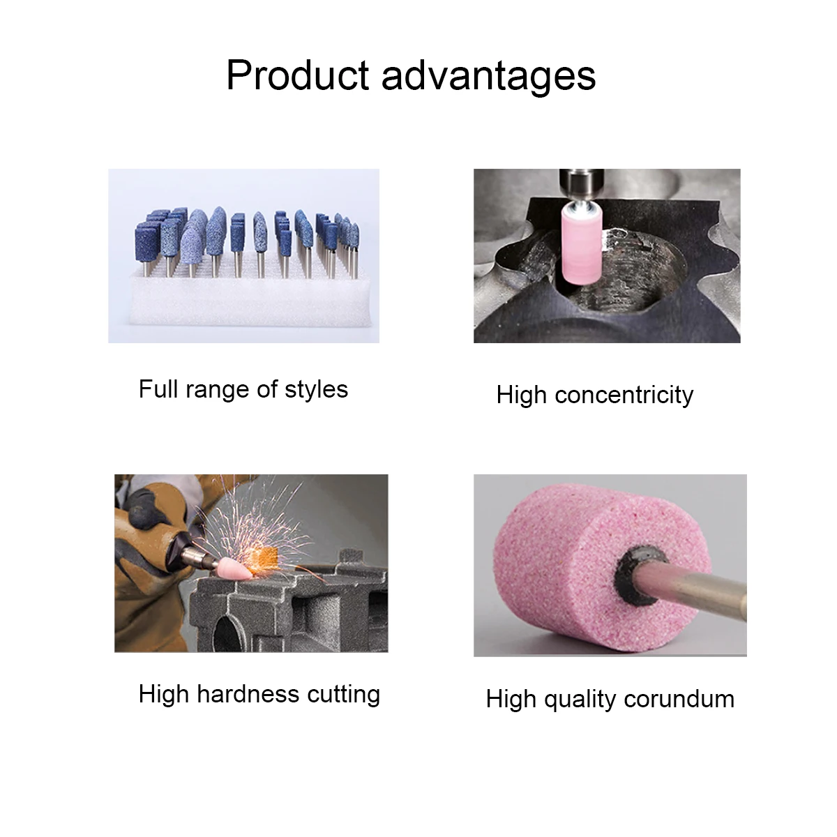 Surface Grinding Aluminum Oxide Round Mounted Points Abrasive Tools Polishing Grinding Buy