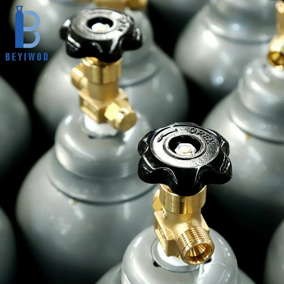 Injap Silinder Gas Loyang Kawalan Manual CGA540 untuk Oksigen/Argon/CO2/Hidrogen/Helium, Pembuatan Atas Permintaan (OEM) Tersedia