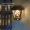 Lámpara de pared solar con bombilla Edison 6