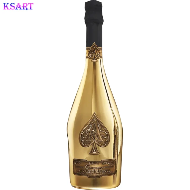 2024 Resin crafts Electroplated wine bottle sculpture Champagne wine props making rich money bag bar decoration