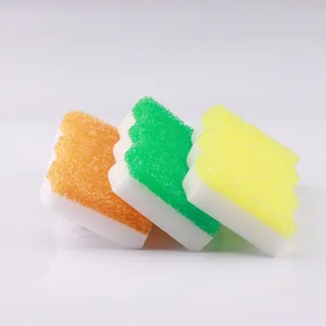 Kitchen Best Selling Products Sponge Sensitive Temperature Polyester Double Sided Cleaning Sponge Cleaning Products for Home