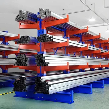 Customizable Single-Sided Cantilever Shelf with Durable Aluminum Hardware Thick Shelf Option