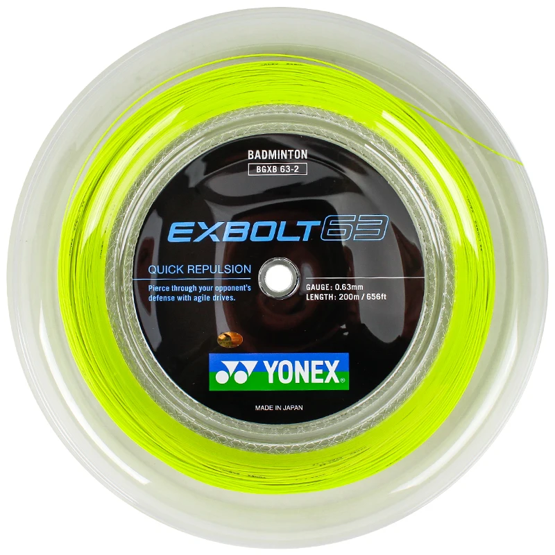 Yumi S　EXBOLT 63 Yonex Exbolt 63 200m Badminton String (Light Pink