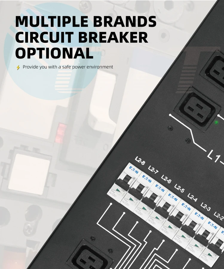 Orient Khóa Pdu Một Pha 3 Pha Khóa 415V C13 C19 Thông Minh Pdu SNMP 125A 160A Đơn Vị Phân Phối Điện Pdu