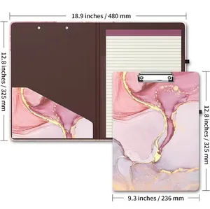 High Quality Custom A4/FC Office Binder PU Cardboard Coated Paper Cover Hot Sale Document Holder Custom for Document Storage