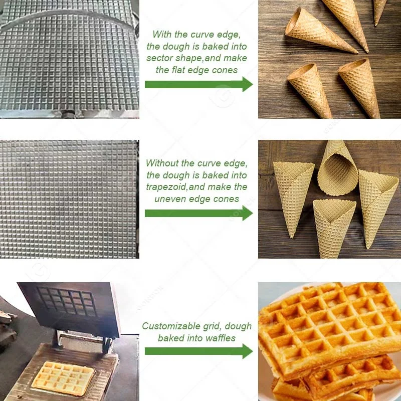 Lyrlody Kit Stampo Per Coni Gelato Fai Da Te - Mattarello In Legno Di Faggio Per Cialde E Waffle - Cono Shaper Da Cucina