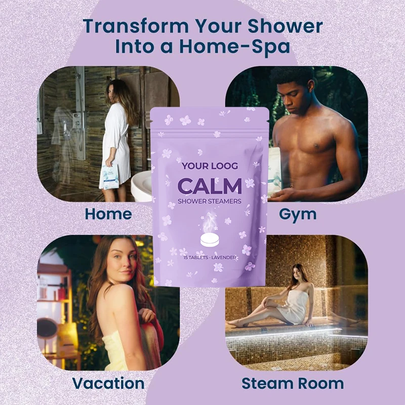 Wholesale Shower Pieces Fragrance Shower Steamers Home SPA Aromatherapy Lavender Shower Steamers(pic4)