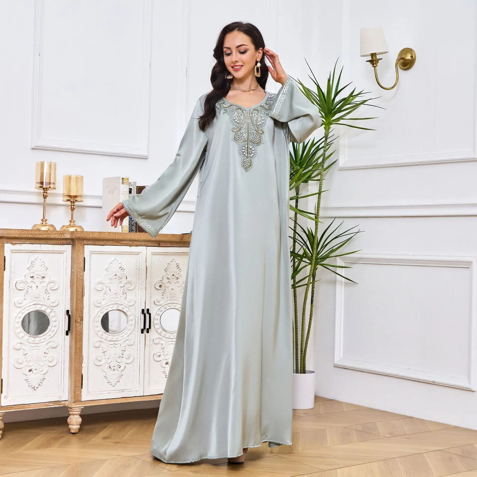 Top Selling Nida Designs' Latest Arab Elegant Luxurious Hooded Abaya Girls' Popular Dress Traditional Muslim Clothing