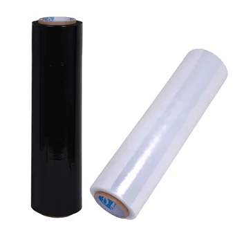 Wholesale Factory Price Packaging Pe Wrapping Film Black White Pallet Wrap Stretch Film