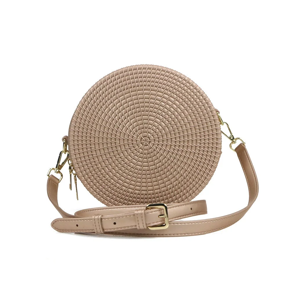 Jelly rattan cheap round bag