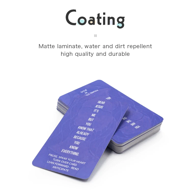 Professional Factory Paperboard Printing Service Custom Printing Confirmation Card with Box Set details