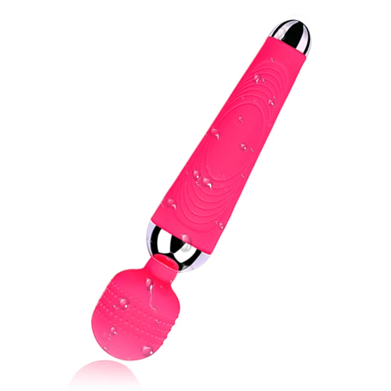 USB Rechargeable Magic Vibrating Wand Muti-Speed Silicone AV Rod Stick Big Head USB Rechargeable Magic Vibrating Wand for Women