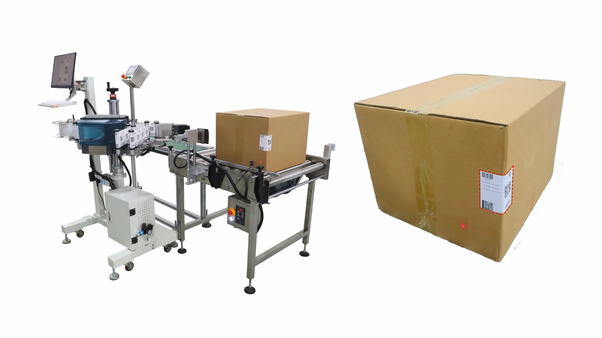 Applicator Labeler Realtime Printer Type Labeling Machine Gosunm