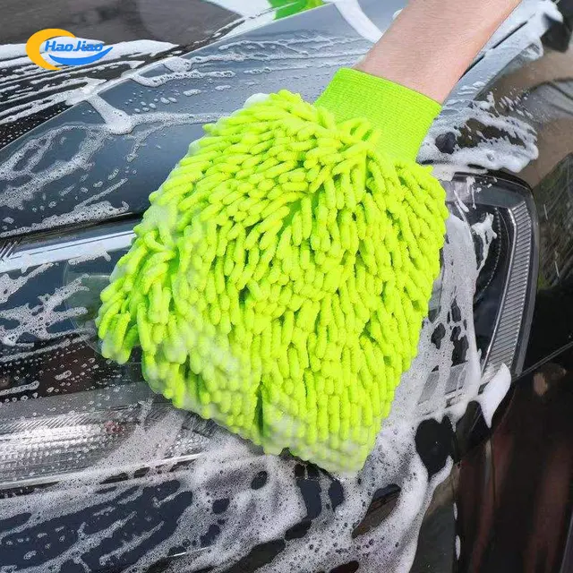 Wholesale Multicolor Car Wash Drying Cleaning Cloth Auto Clean Mitts Glove Car Hand Soft Towel Microfiber for Car Care