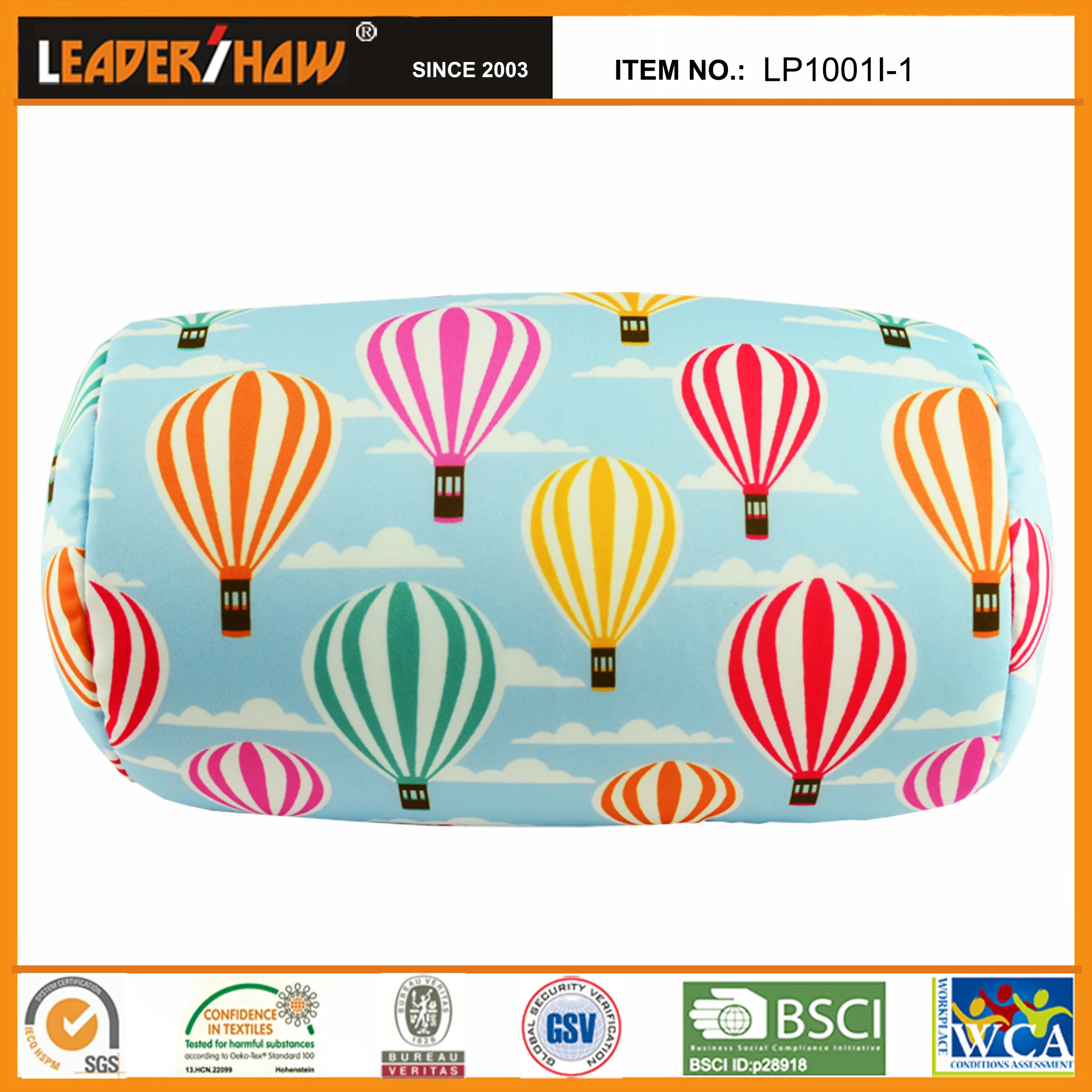 Oreiller Cervical Rond En Microbilles - Traversin Tube Pour Cou, Dos, Voyage - Tissu Doux, Portable - 30x16 Cm Environ