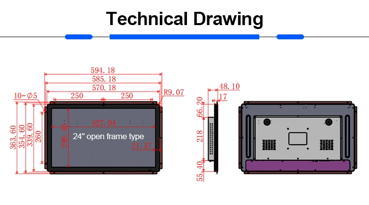 types of touch screen monitors made in china
